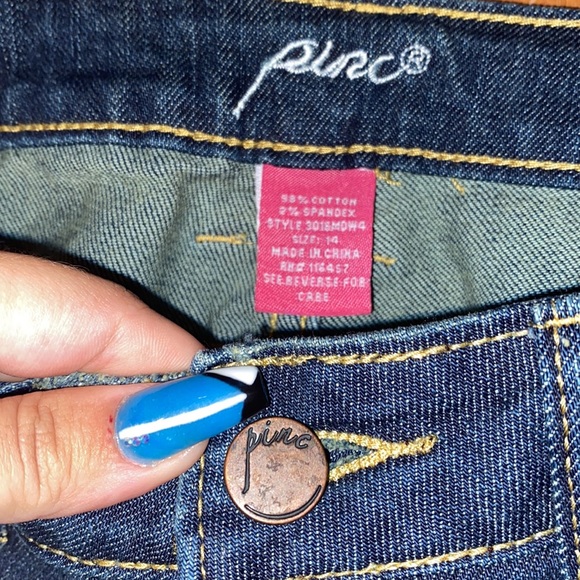 NWOT~PINC PREMIUM DISTRESSED JEANS~GIRLS 14 - Picture 3 of 8